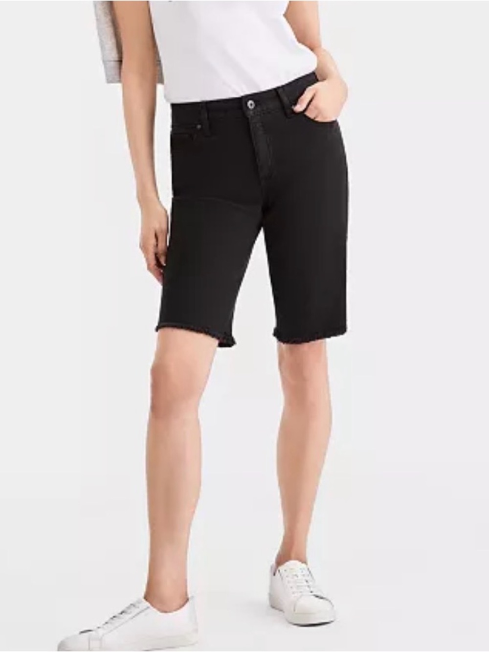 Style & co Black Bermuda Jeans Shorts 391